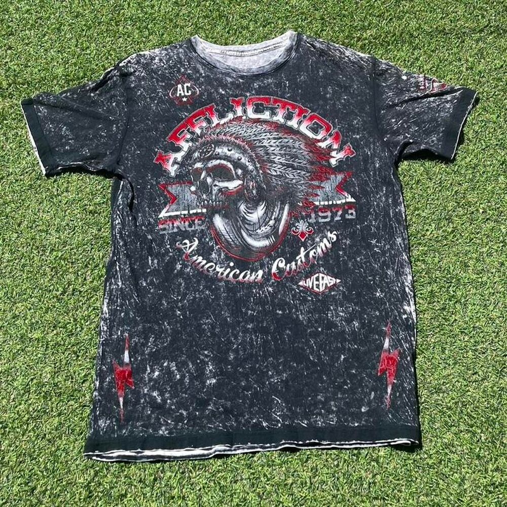 Y2K reversible Affliction Men's multi T-shirt